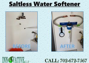 Plumber installs water softener from Innovative Plumbing Pros